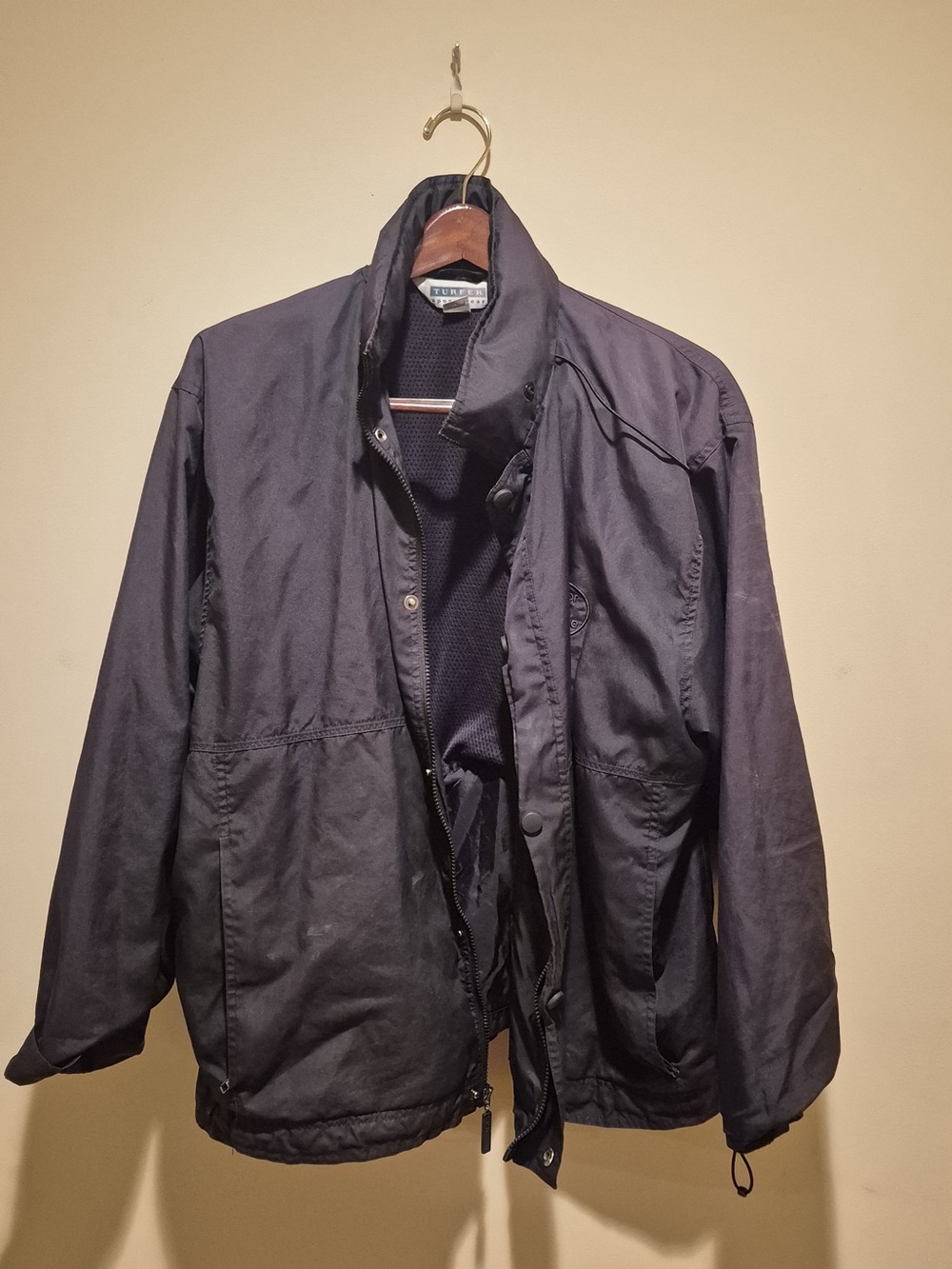 Men's Navy Windbreaker Jacket by Nautica